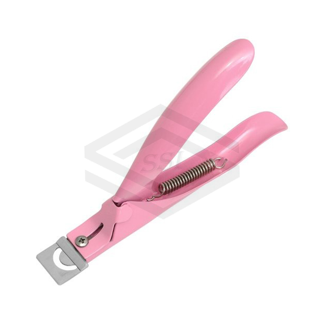 Acrylic False Nail Tip Cutter Clipper Slicer Nails Edge Pink | SSI-BAC-7825
