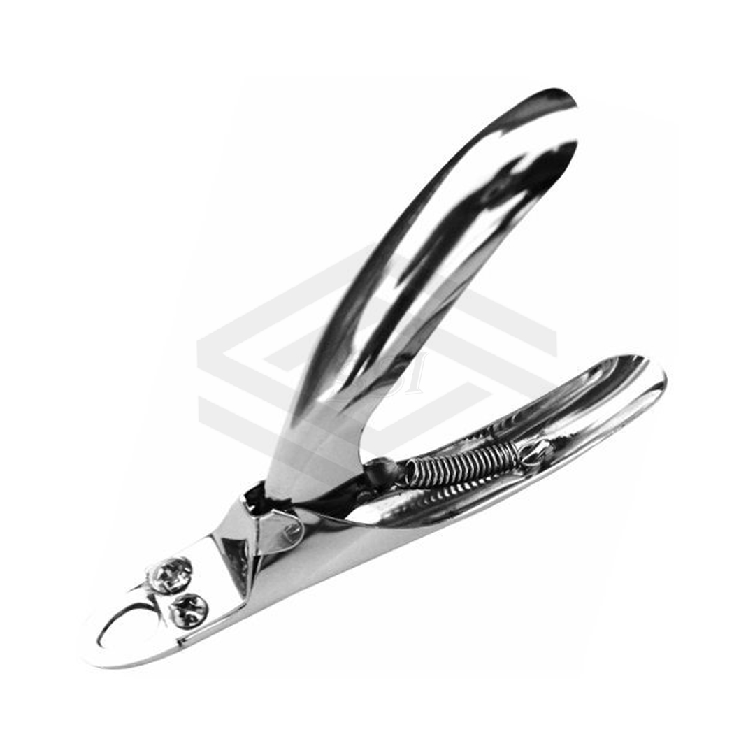 Acrylic False Nail Tip Cutter Clipper Slicer Nails Edge Silver Round Shape | SSI-BAC-7822